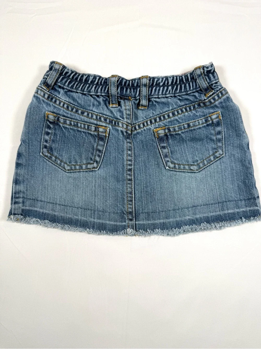 VINTAGE BABY GAP Girls Denim Mini Skirt 3T 2004 Y2K Kidcore Retro Cowgirl Boho